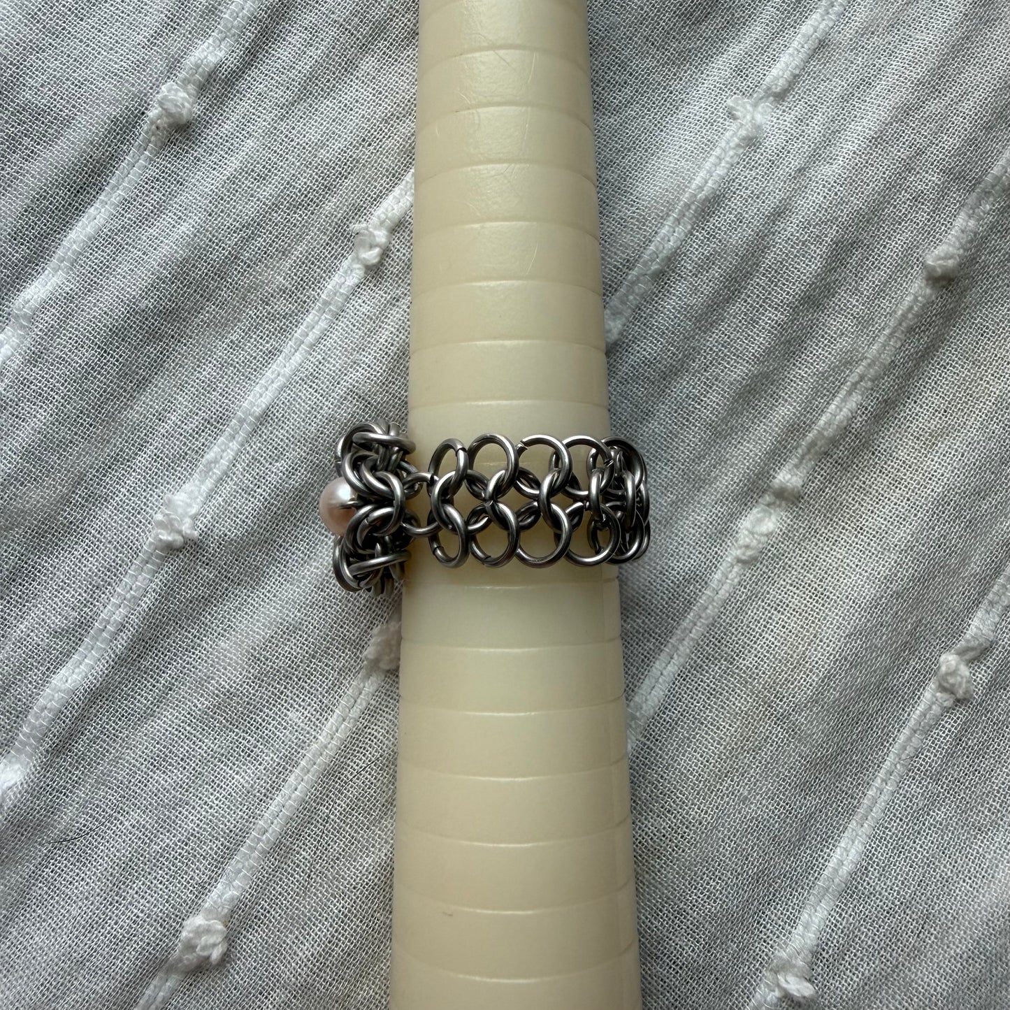 morraine ring - pink pearl