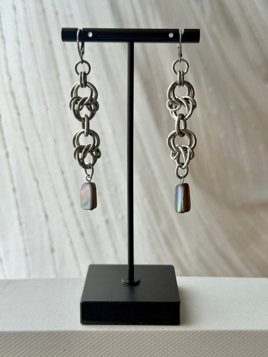 cleo earrings - silver
