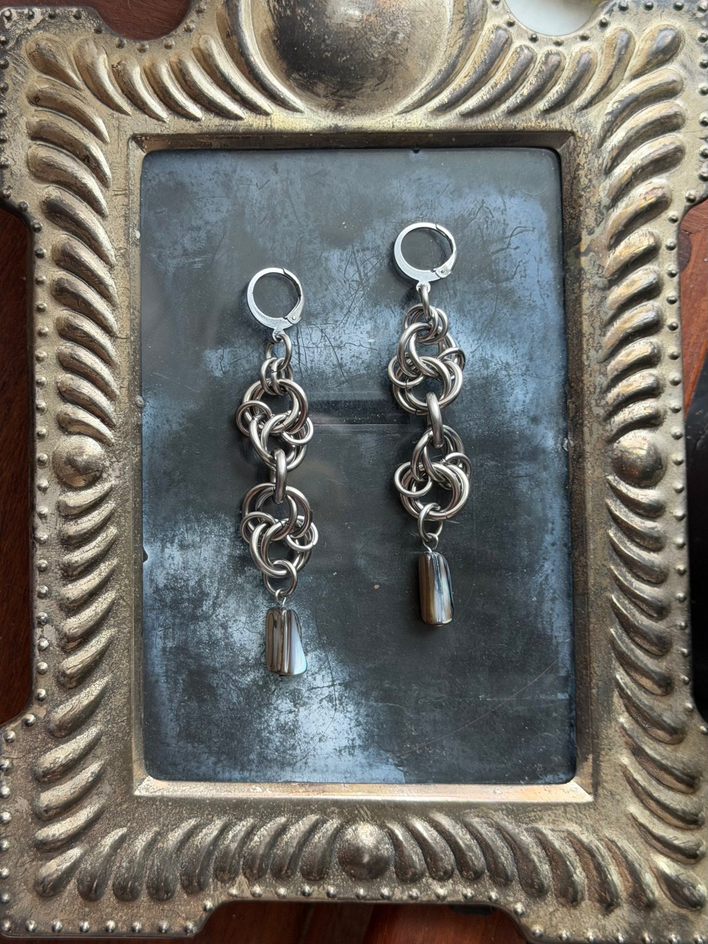 cleo earrings - silver
